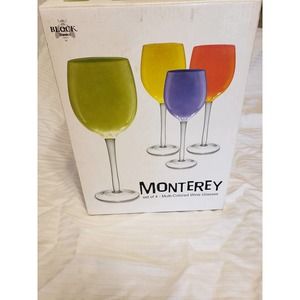 Monterey Multicolored wine glasses
